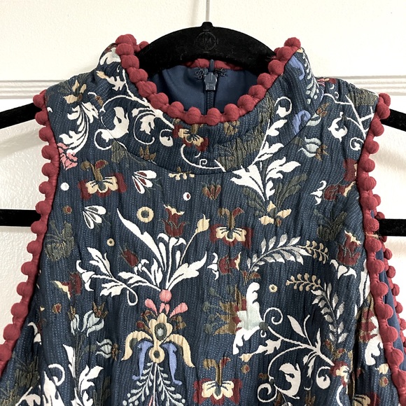 Nicole Miller Jacquard Fit & Flare
Dress Navy Blue Floral - Picture 4 of 16